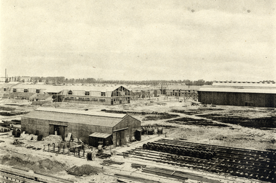 95012 Overzicht van het in aanbouw zijnde fabriekscomplex van Werkspoor te Zuilen.N.B. Dit gedeelte van Zuilen is per 1 ...